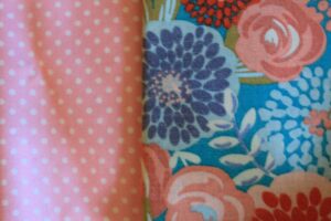 Corn Bag Set Fabrics-Blue Pink Floral