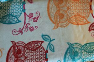 Large Corn Bag Cover-Colorful Owls