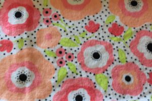 Medium Corn Bag Cover-Pink & peach w polka dots