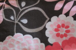 Wallet-Flowers black & pink