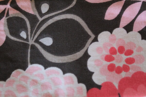 Wallet-Flowers black & pink